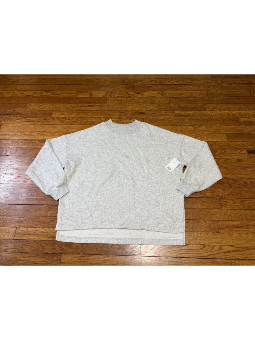 SO Brand Womens Lounge Life Sweatshirt Sz XL Gray Crew Neck Pullover Relaxed NWT